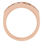 14K Rose 1 CTW Natural Diamond Band